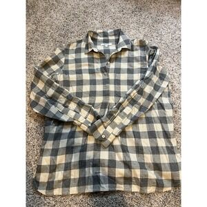 Women's Madewell Plaid Longsleeve Shirt, Size Medium